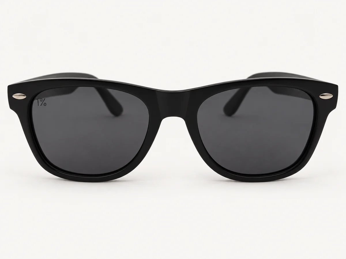 ONE PERCENT Negro, vista frontal